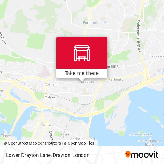 Lower Drayton Lane, Drayton map