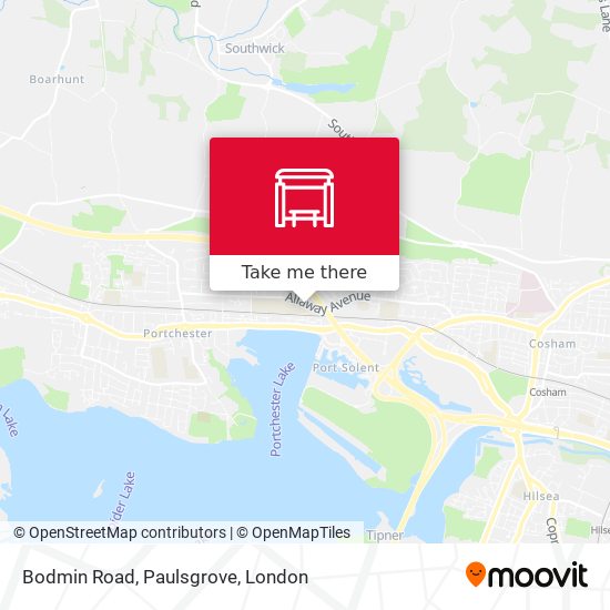 Bodmin Road, Paulsgrove map
