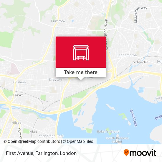 First Avenue, Farlington map