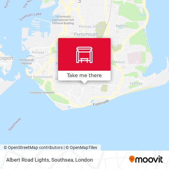 Albert Road Lights, Southsea map