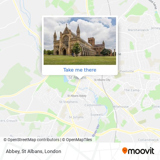 Abbey, St Albans map