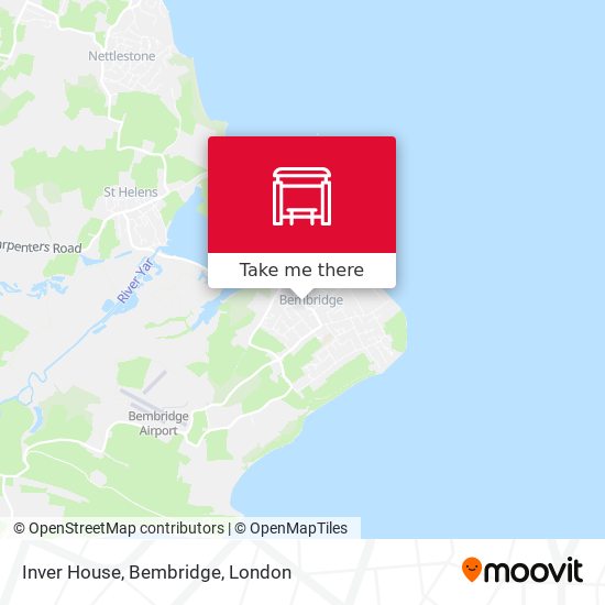 Inver House, Bembridge map