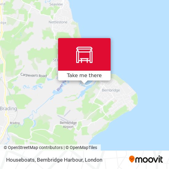 Houseboats, Bembridge Harbour map