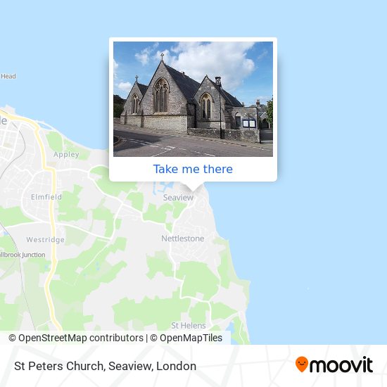 St Peters Church, Seaview map