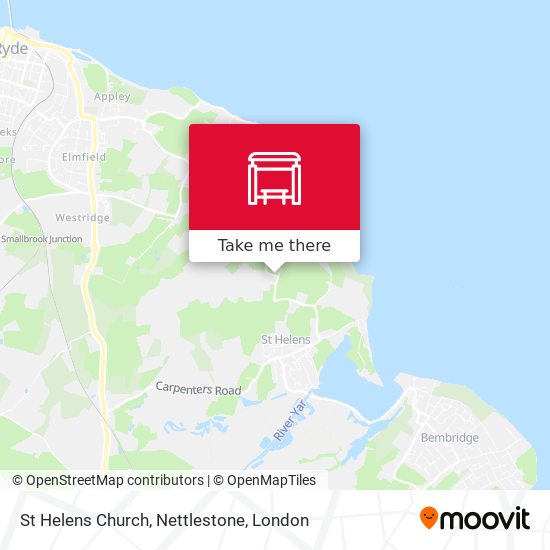 St Helens Church, Nettlestone map