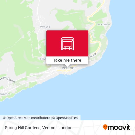 Spring Hill Gardens, Ventnor map