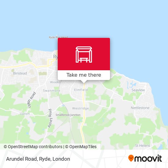 Arundel Road, Ryde map