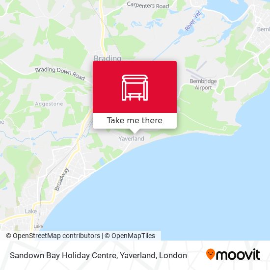 Sandown Bay Holiday Centre, Yaverland map