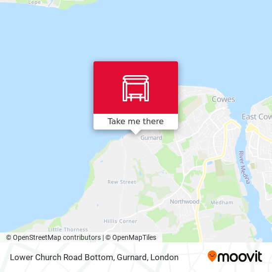 Lower Church Road Bottom, Gurnard map