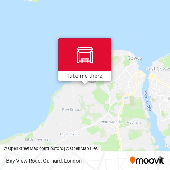 Bay View Road, Gurnard map