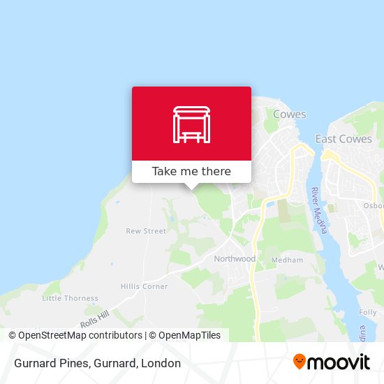Gurnard Pines, Gurnard map