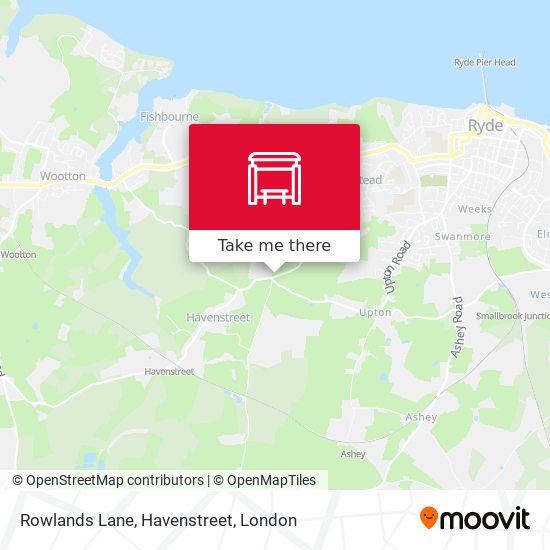 Rowlands Lane, Havenstreet map