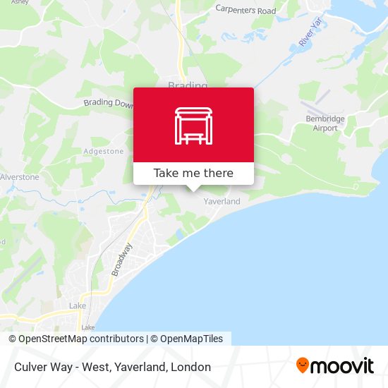 Culver Way - West, Yaverland map