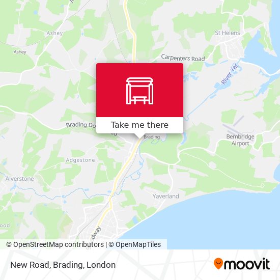 New Road, Brading map