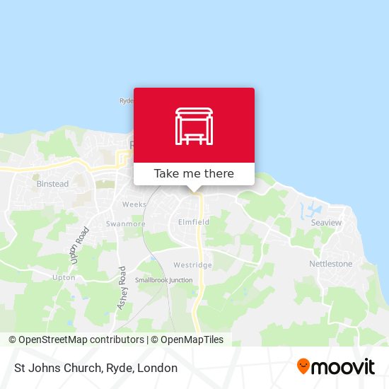 St Johns Church, Ryde map
