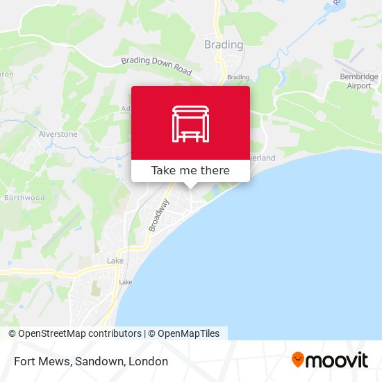 Fort Mews, Sandown map
