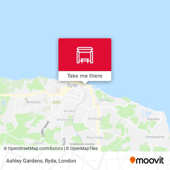 Ashley Gardens, Ryde map