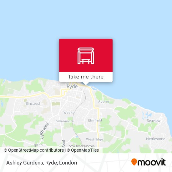 Ashley Gardens, Ryde map