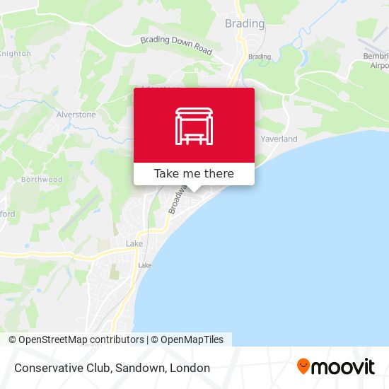 Conservative Club, Sandown map