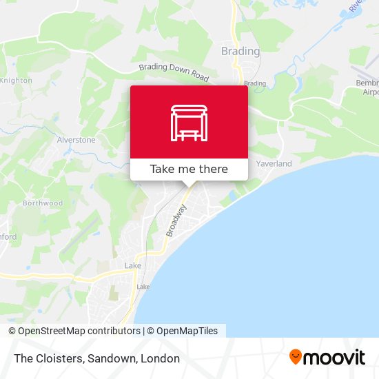 The Cloisters, Sandown map