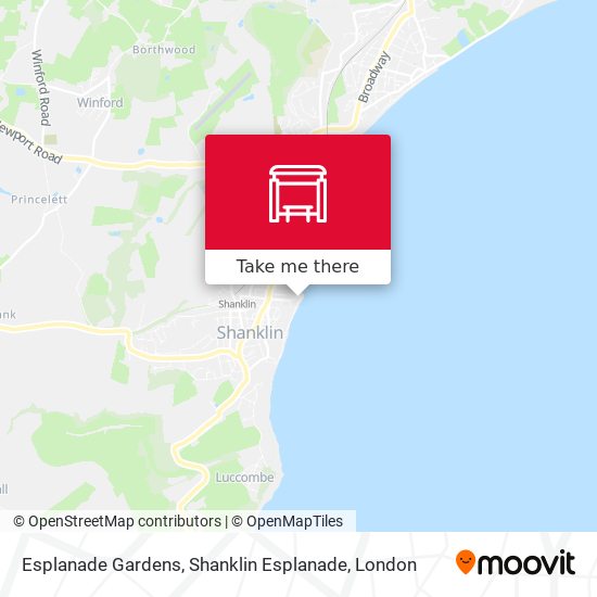 Esplanade Gardens, Shanklin Esplanade map