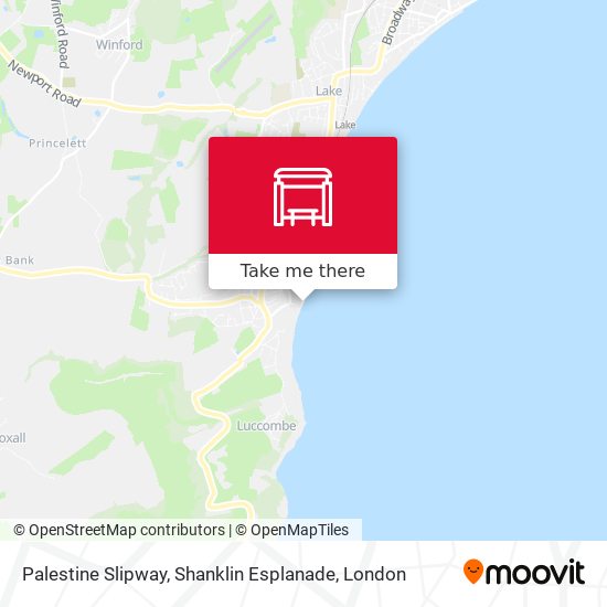 Palestine Slipway, Shanklin Esplanade map
