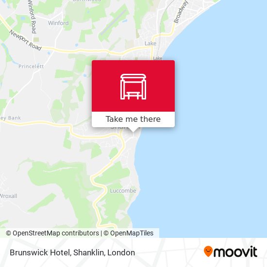Brunswick Hotel, Shanklin map