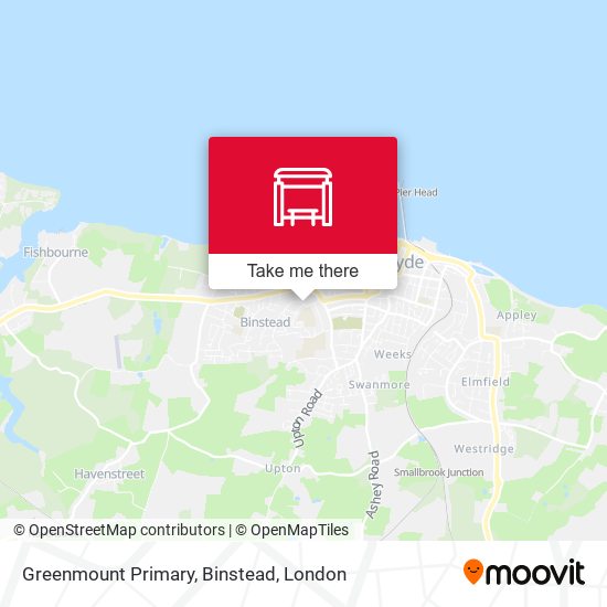 Greenmount Primary, Binstead map