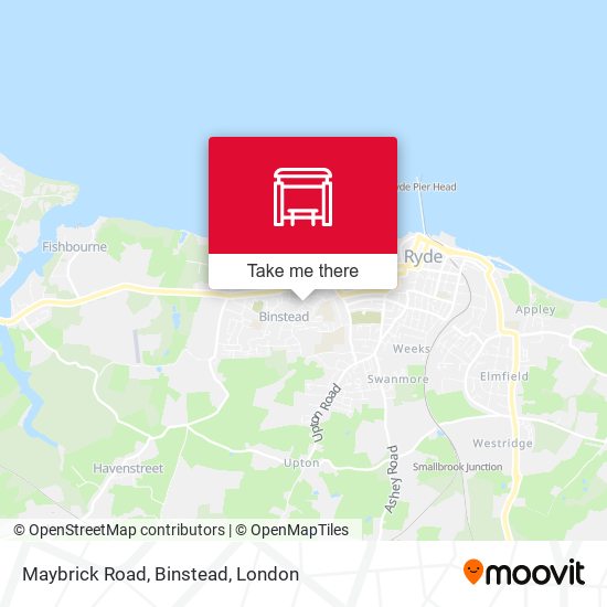 Maybrick Road, Binstead map