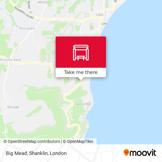 Big Mead, Shanklin map