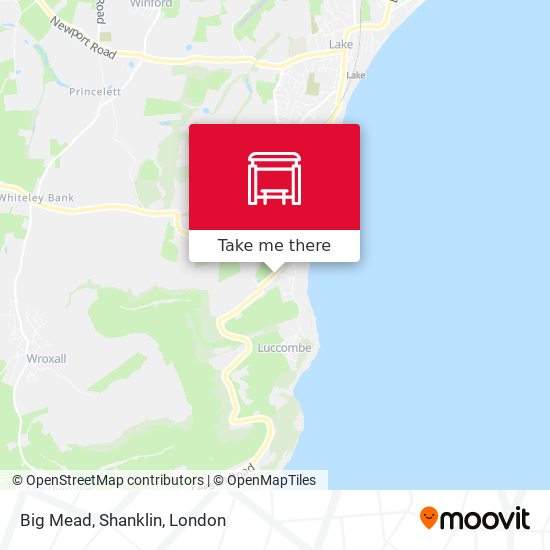 Big Mead, Shanklin map