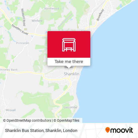 Shanklin Bus Station, Shanklin map