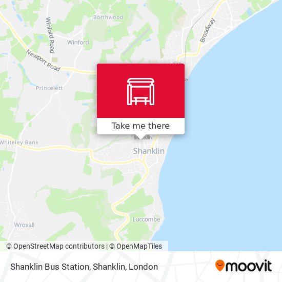 Shanklin Bus Station, Shanklin map