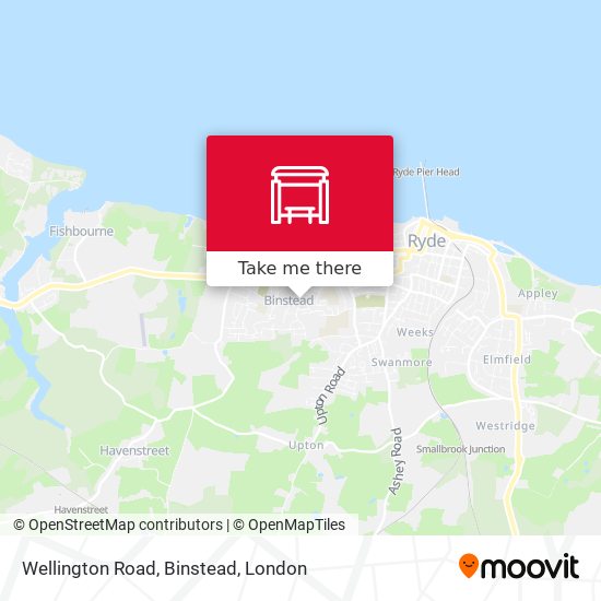 Wellington Road, Binstead map