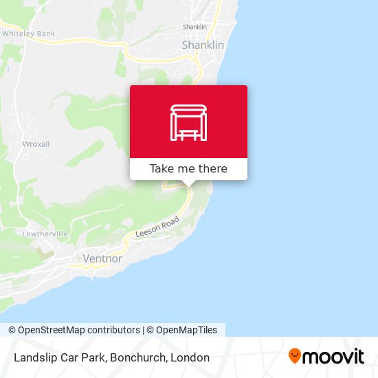 Landslip Car Park, Bonchurch map