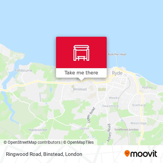 Ringwood Road, Binstead map