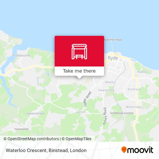 Waterloo Crescent, Binstead map