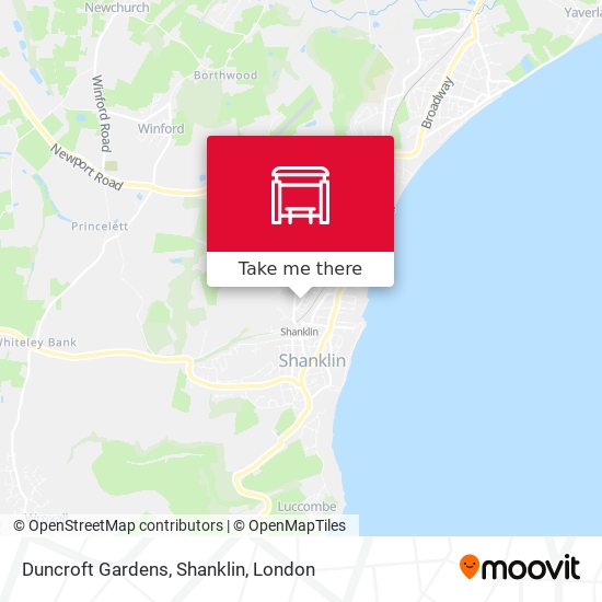 Duncroft Gardens, Shanklin map