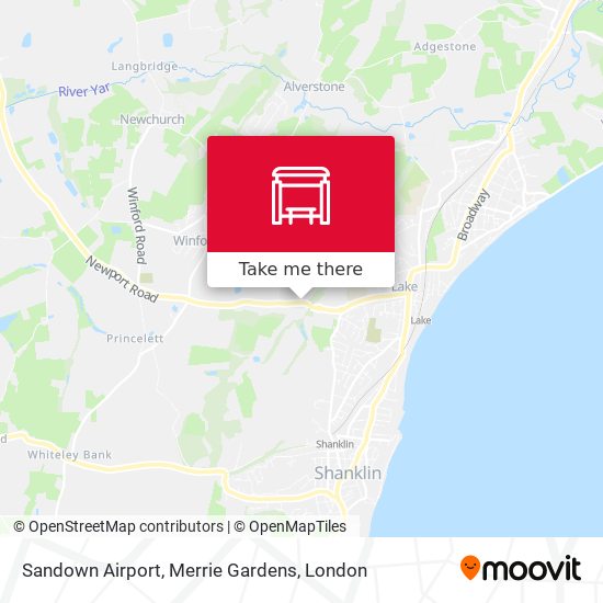 Sandown Airport, Merrie Gardens map