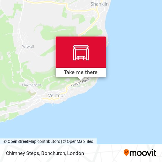 Chimney Steps, Bonchurch map
