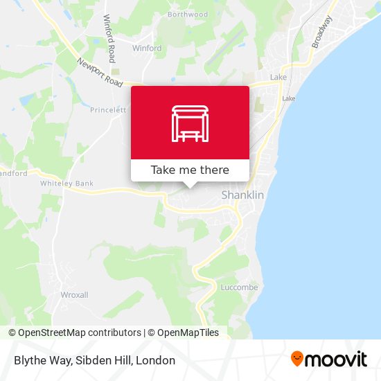 Blythe Way, Sibden Hill map