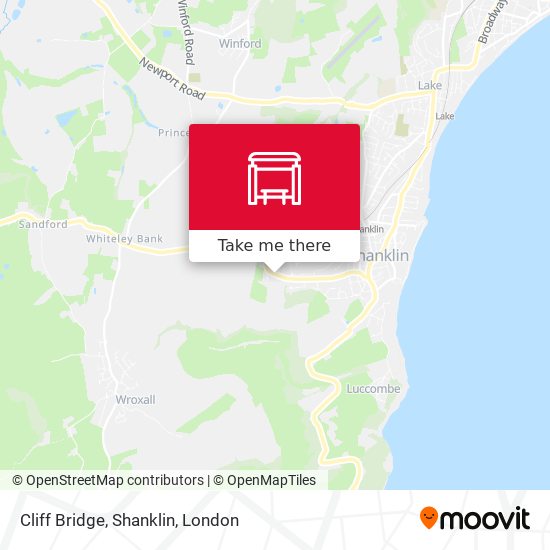 Cliff Bridge, Shanklin map