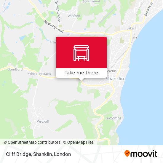 Cliff Bridge, Shanklin map