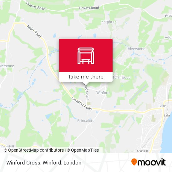 Winford Cross, Winford map