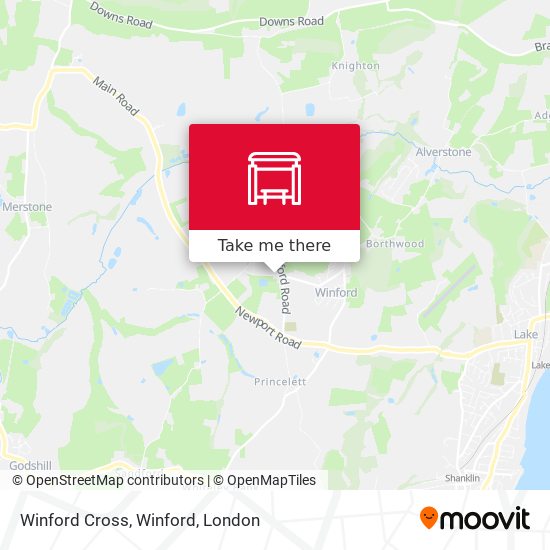 Winford Cross, Winford map