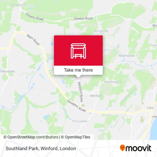 Southland Park, Winford map