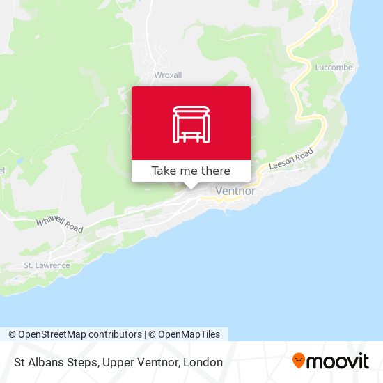 St Albans Steps, Upper Ventnor map
