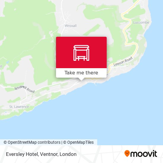 Eversley Hotel, Ventnor map