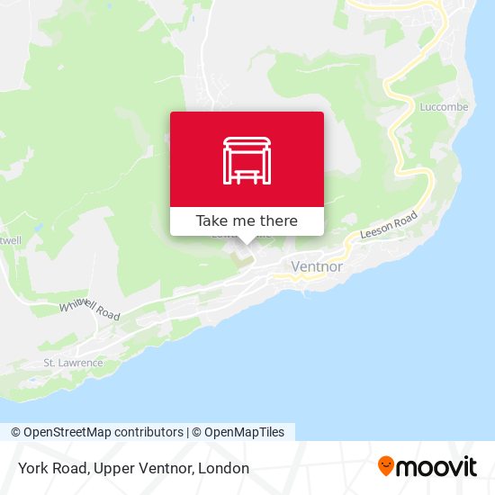 York Road, Upper Ventnor map