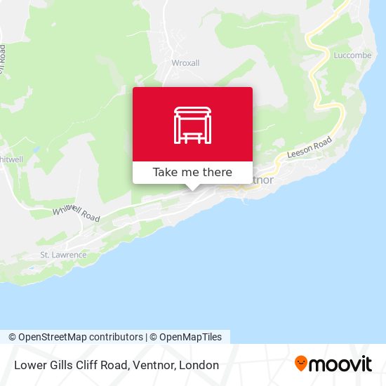 Lower Gills Cliff Road, Ventnor map